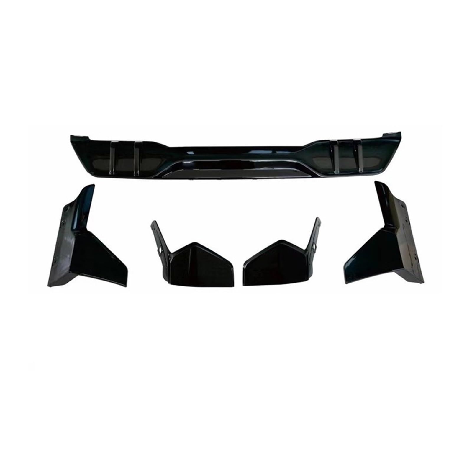 Front Spoiler Lippe Für X5 Für G05 Für M-Tech Für M-Sport 2019-2022 Vorne Und Hinten Lip Diffusor Spoiler Auto Frontlippe Spoiler(Gloss Black) von PaCsci