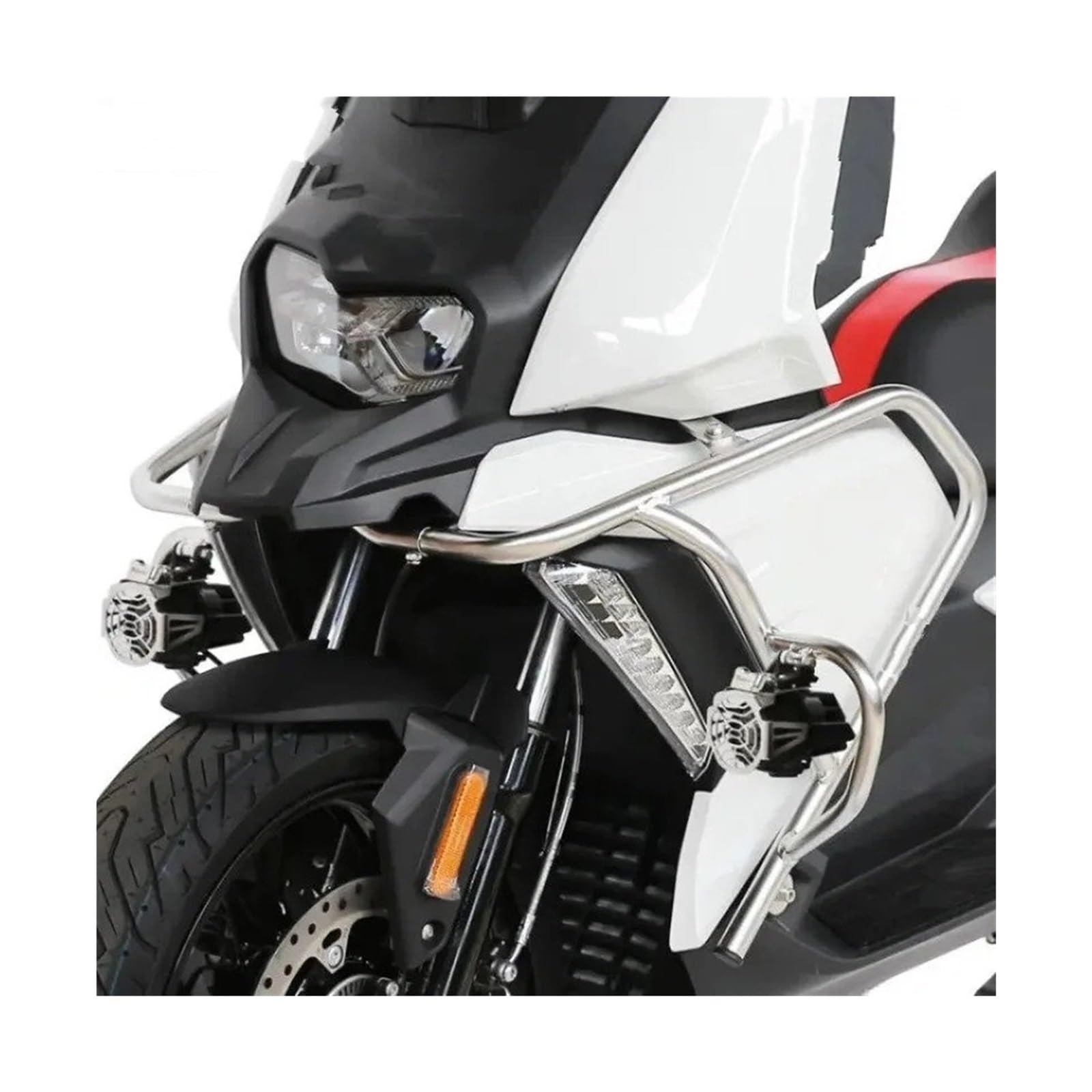 Motorrad Stoßstange Für C400X C 400X C400 XC 400 X Motorschutzbügel Sturzbügel Motorrad Stoßstangen Stahl Stunt Käfigschutz Sturzbügel Tank Stoßstangenschutzbügel Highway Sturzbügel(Silber) von PaCsci