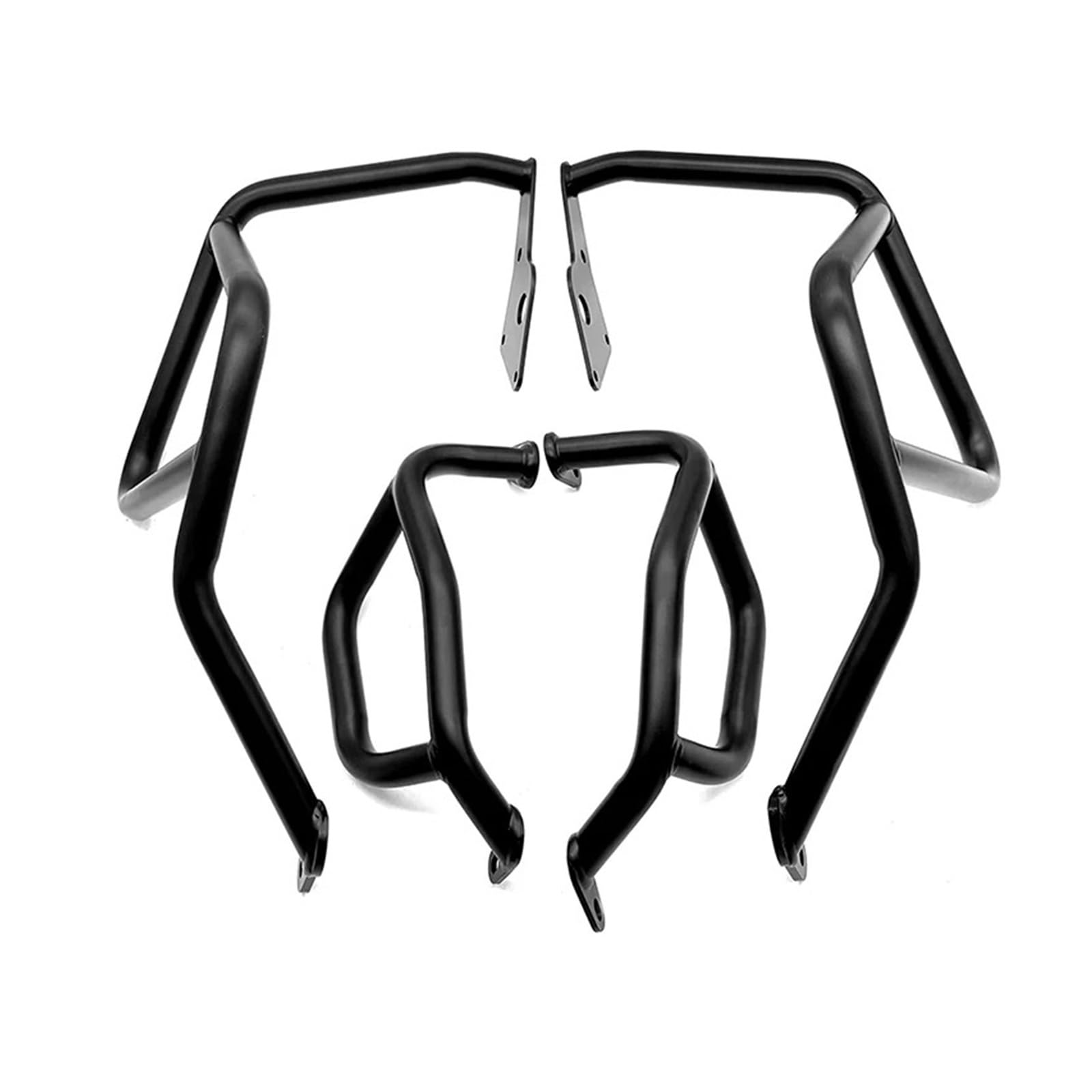 Motorrad Stoßstange Für NX400 NX500 NX 500 400 2023 2024 NX 400 NX 500 Motorrad Oberen Oder Unteren Stoßfänger Motor Schutz Crash Bar Rahmen Protector Highway Sturzbügel(Black-1 Set) von PaCsci