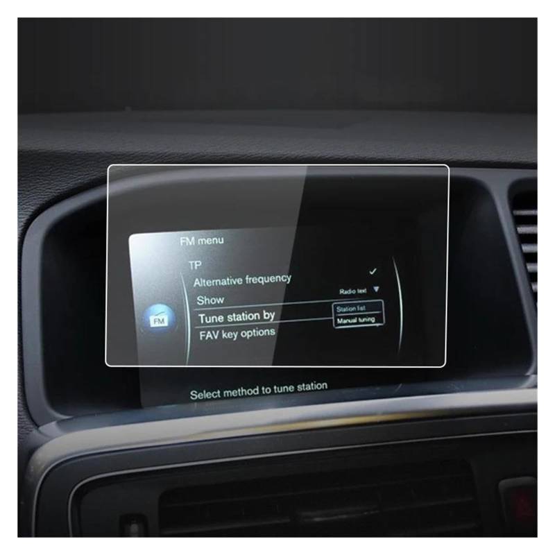 Navigation Schutzfolie 7 Zoll Für Volvo Für S60 2014–2017, Armaturenbrett-Navigationsmembran, Auto-GPS-Display, Gehärtetes Glas, Displayschutzfolie, Autoaufkleber Auto Displayschutz(HD) von PaCsci