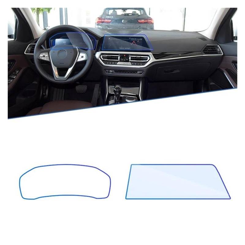 Navigation Schutzfolie Für 4er Für G22 G23 G26 MK2 2021 2022 Auto Navigation Instrument Film Touch Full Screen Protector Gehärtetem Glas Zubehör Auto Displayschutz(Model 5) von PaCsci