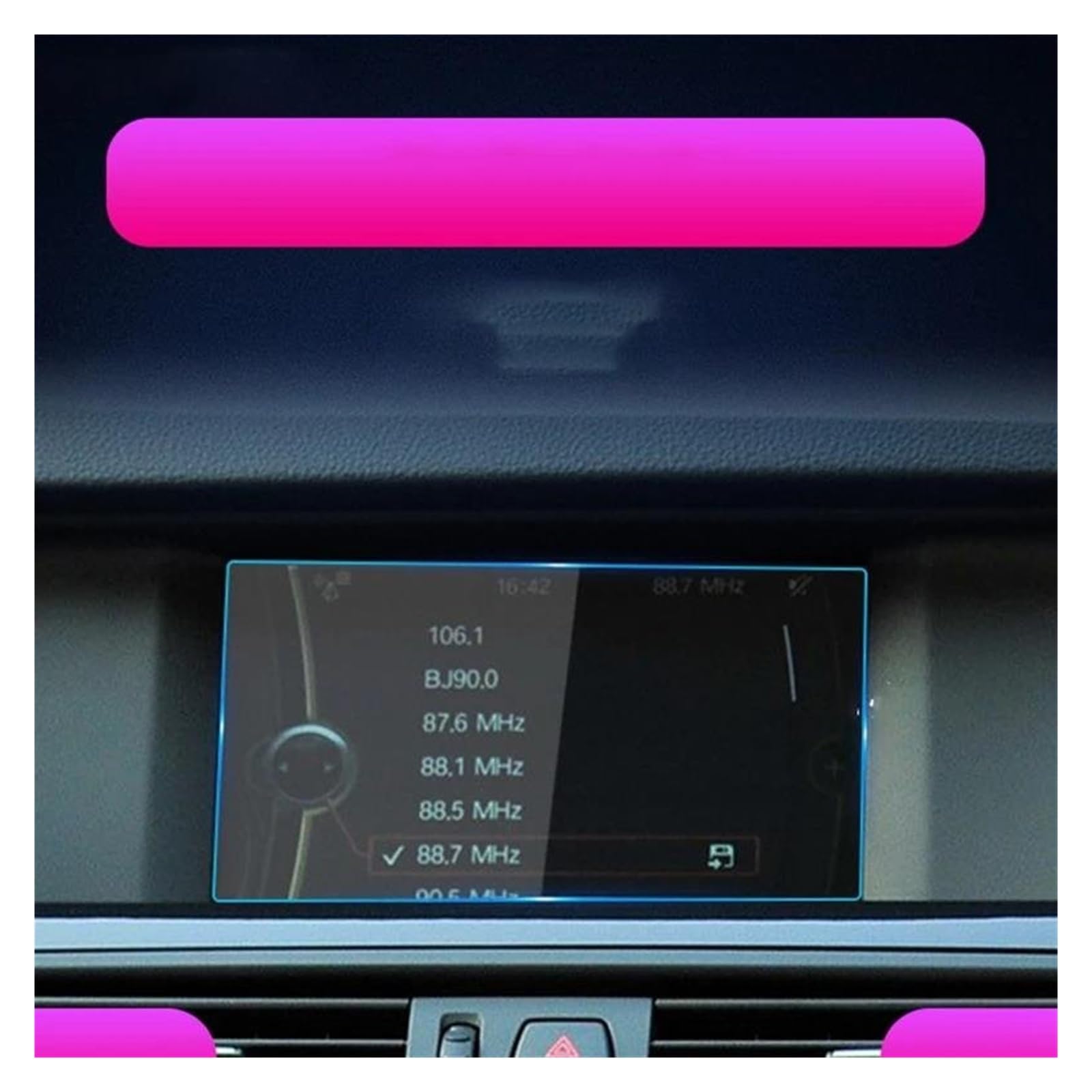 Navigation Schutzfolie Für 5 Serie G30 525 530 Gehärtetes Glas GPS Navigation Und Instrument Bildschirm Innen Zubehör Auto Screen Protector Film Auto Displayschutz(11-13 7 inch) von PaCsci