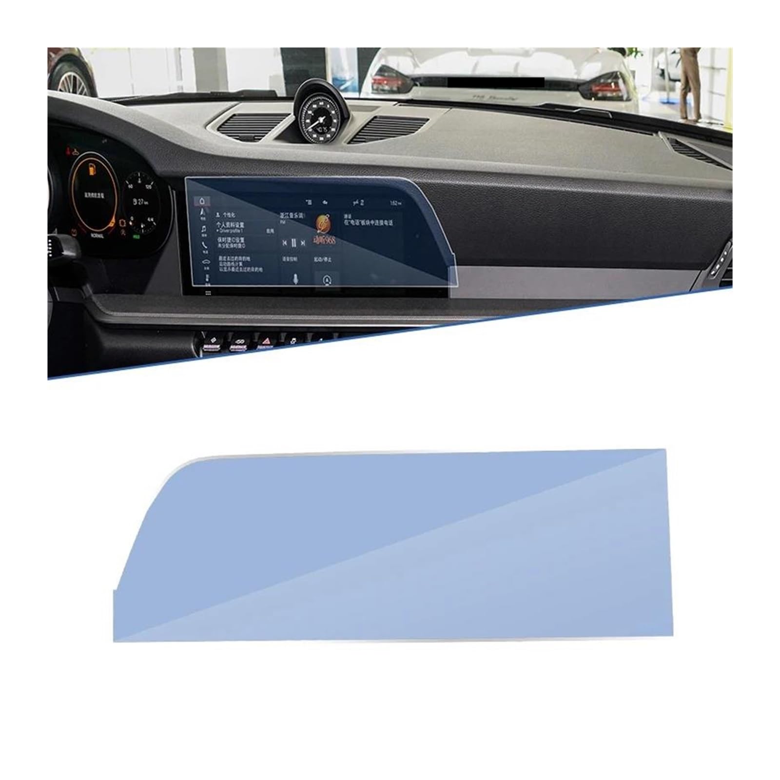 Navigation Schutzfolie Für 911 992 2019 2021 2022 Auto Navigation Film GPS Anti-Fingerpri Touch Full Screen Protector Gehärtetem Glas Zubehör Auto Displayschutz von PaCsci