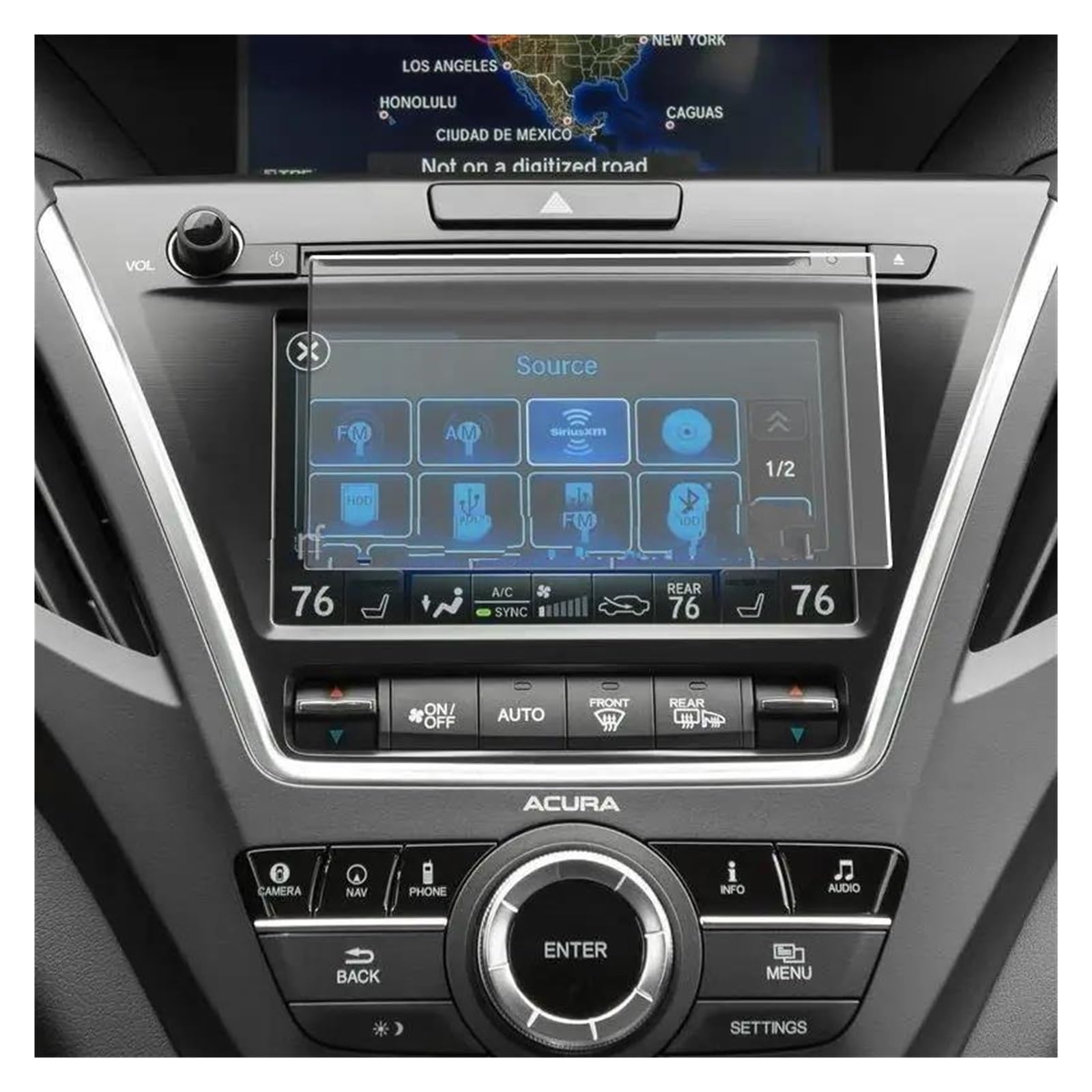 Navigation Schutzfolie Für Acura Für MDX 2014 2015 2016 2017 2018 2019 2020 7 Zoll Auto GPS Navigation Innen Zubehör TPU Screen Protector Film Auto Displayschutz von PaCsci