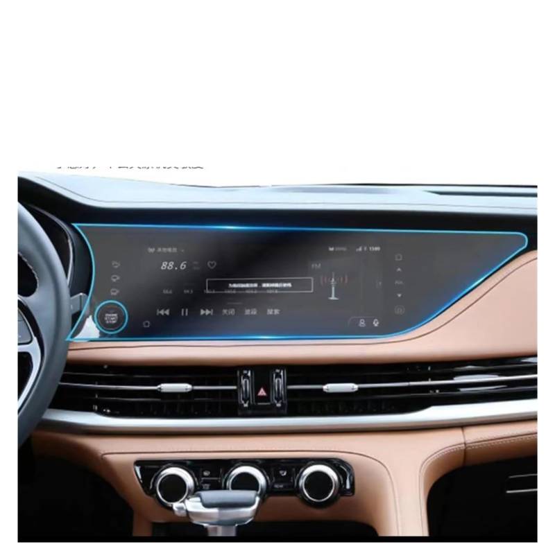 Navigation Schutzfolie Für Changan Für CS95 2019 2020 2021 LCD Auto Radio GPS Navigation Und Dashboard TPU Bildschirm Film Schutz Auto Displayschutz(GPS) von PaCsci