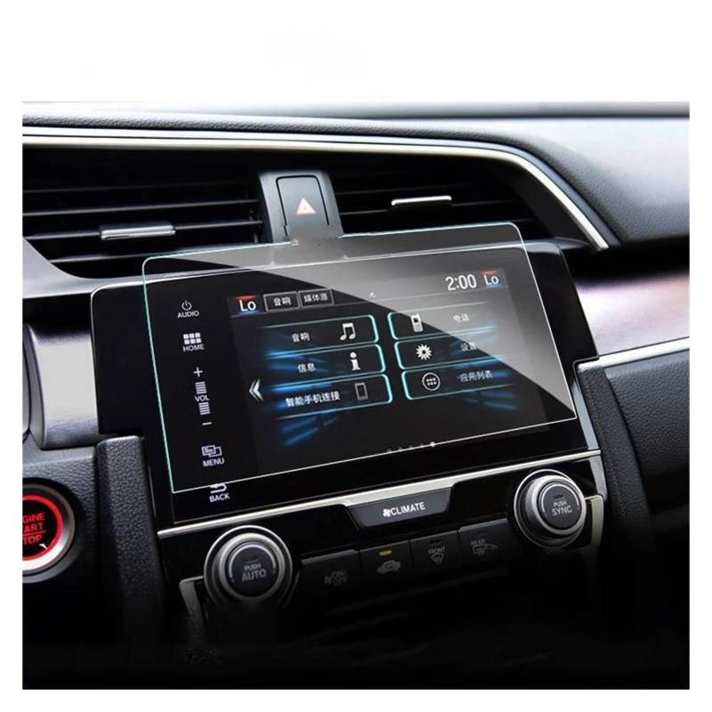 Navigation Schutzfolie Für Civic 10th 2016 2017 2018 2019 2020 Glas Auto Navigation Screen Protector LCD Touch Display Bildschirm Film Anti Scratch Auto Displayschutz von PaCsci