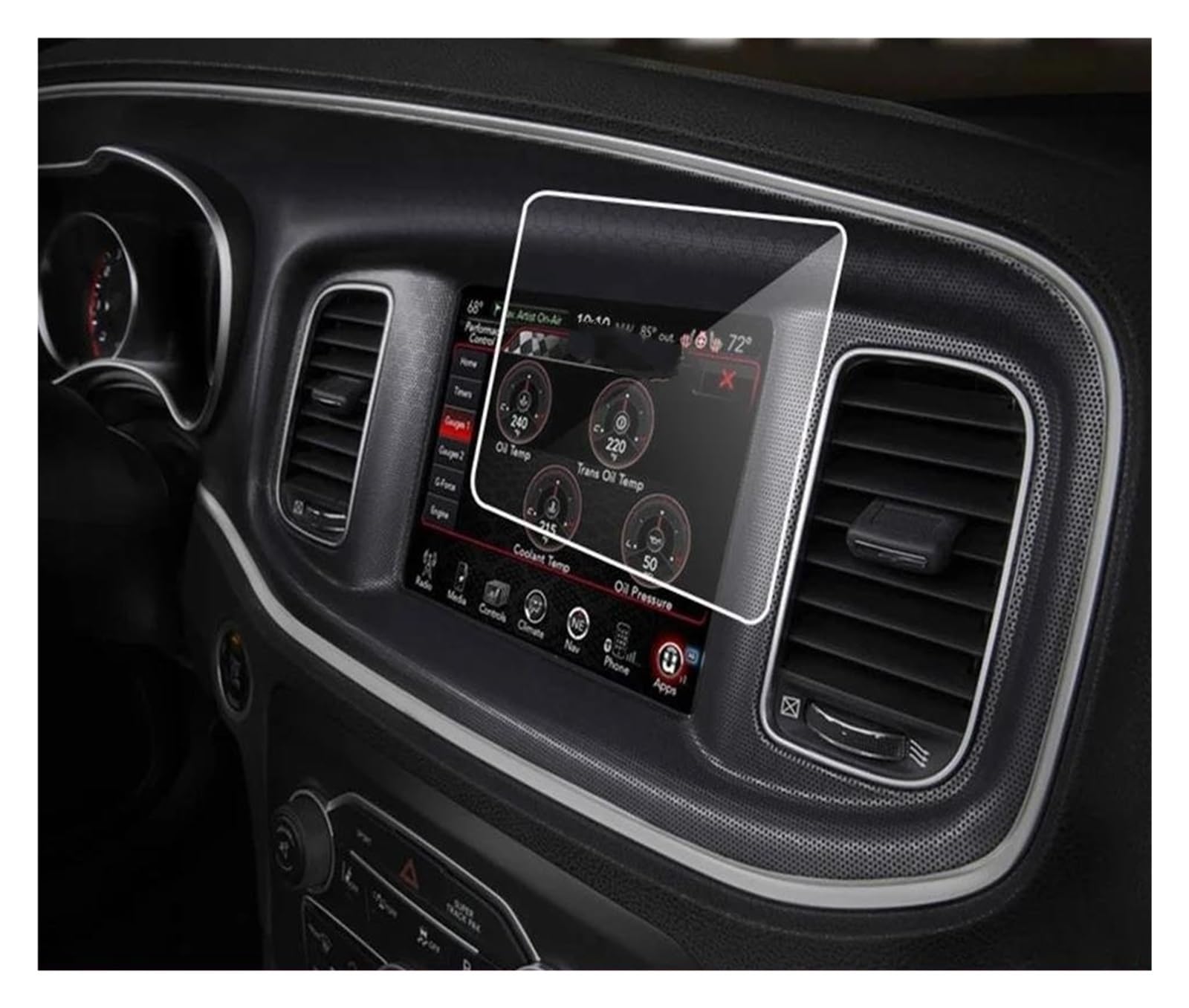 Navigation Schutzfolie Für Dodge Für Ladegerät 2015-2019 Auto GPS Navigation Gehärtetem Glas Schutz Film Auto Innen Zubehör Auto Screen Protector Auto Displayschutz von PaCsci