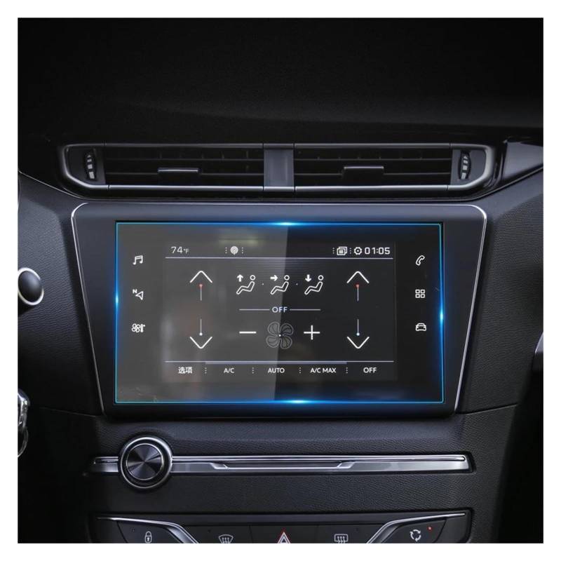 Navigation Schutzfolie Für Dongfeng Für Peugeot 408 2017-2020 9,7 Zoll Dashboard Navigation Membran Auto GPS Display Gehärtetes Glas Bildschirm Schutz Film Auto Displayschutz von PaCsci