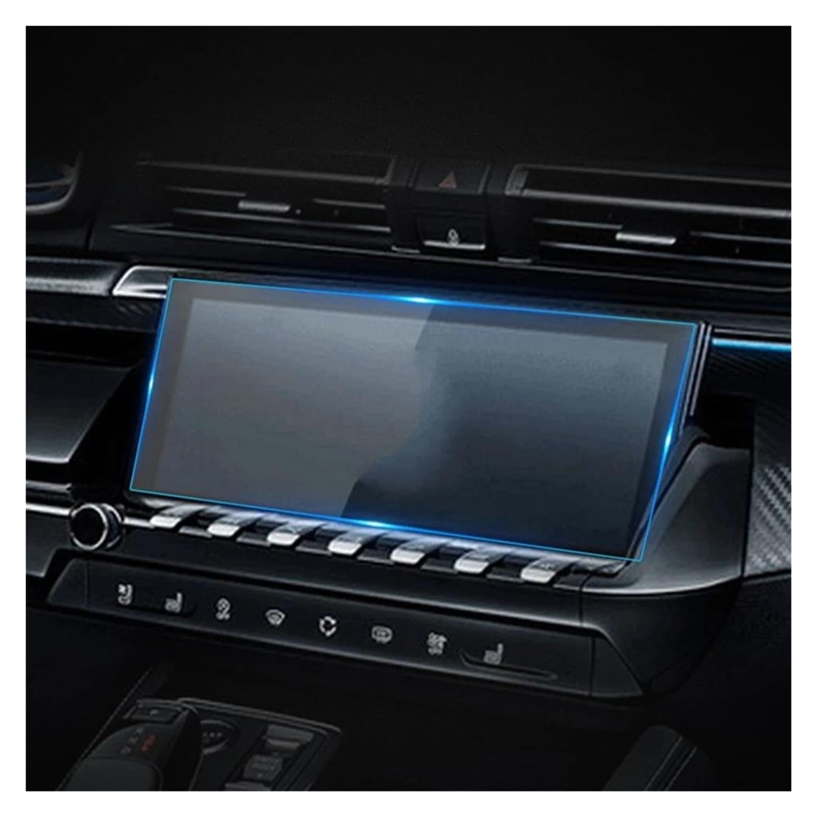 Navigation Schutzfolie Für Dongfeng Für Peugeot 508L 2019-2022 10 Zoll Dashboard Navigation Membran Auto GPS Display Gehärtetes Glas Bildschirm Schutz Film Auto Displayschutz von PaCsci