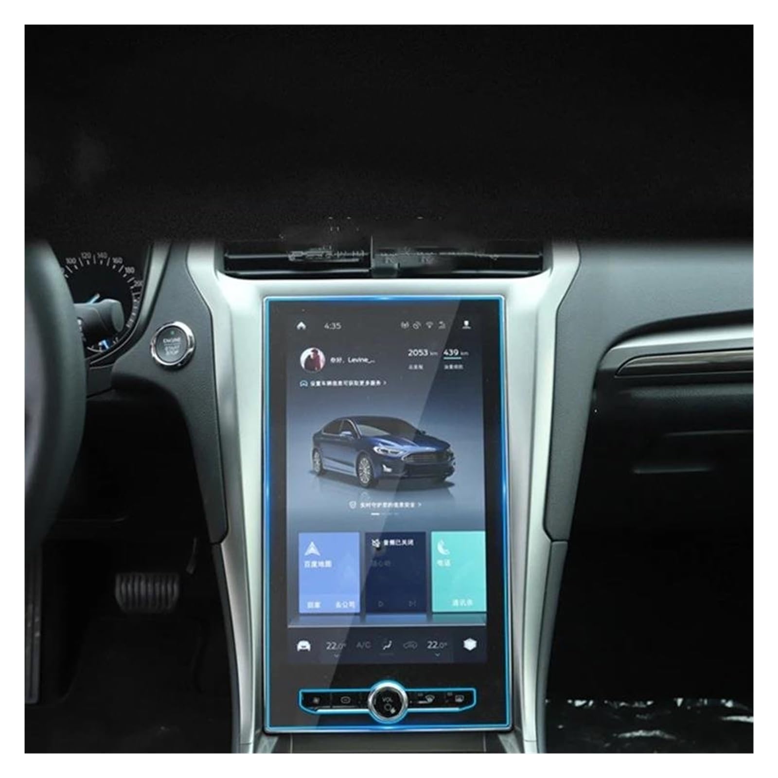 Navigation Schutzfolie Für Ford Für Mondeo 2020 GPS Navigation Membran Auto Display Gehärtetes LCD Glas Bildschirm Schutz Anti-Scratch Film Zubehör 12,8 Auto Displayschutz von PaCsci