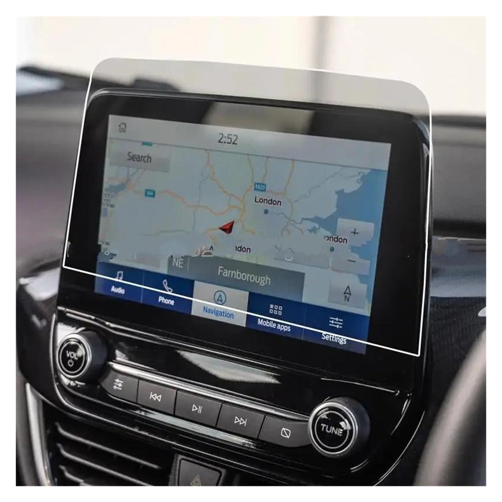 Navigation Schutzfolie Für Ford Für Puma 2019 2020 2021 8 Zoll Auto GPS Navigation Bildschirm Anti-Scratch Gehärtete Film Aufkleber Schutz Auto Displayschutz von PaCsci