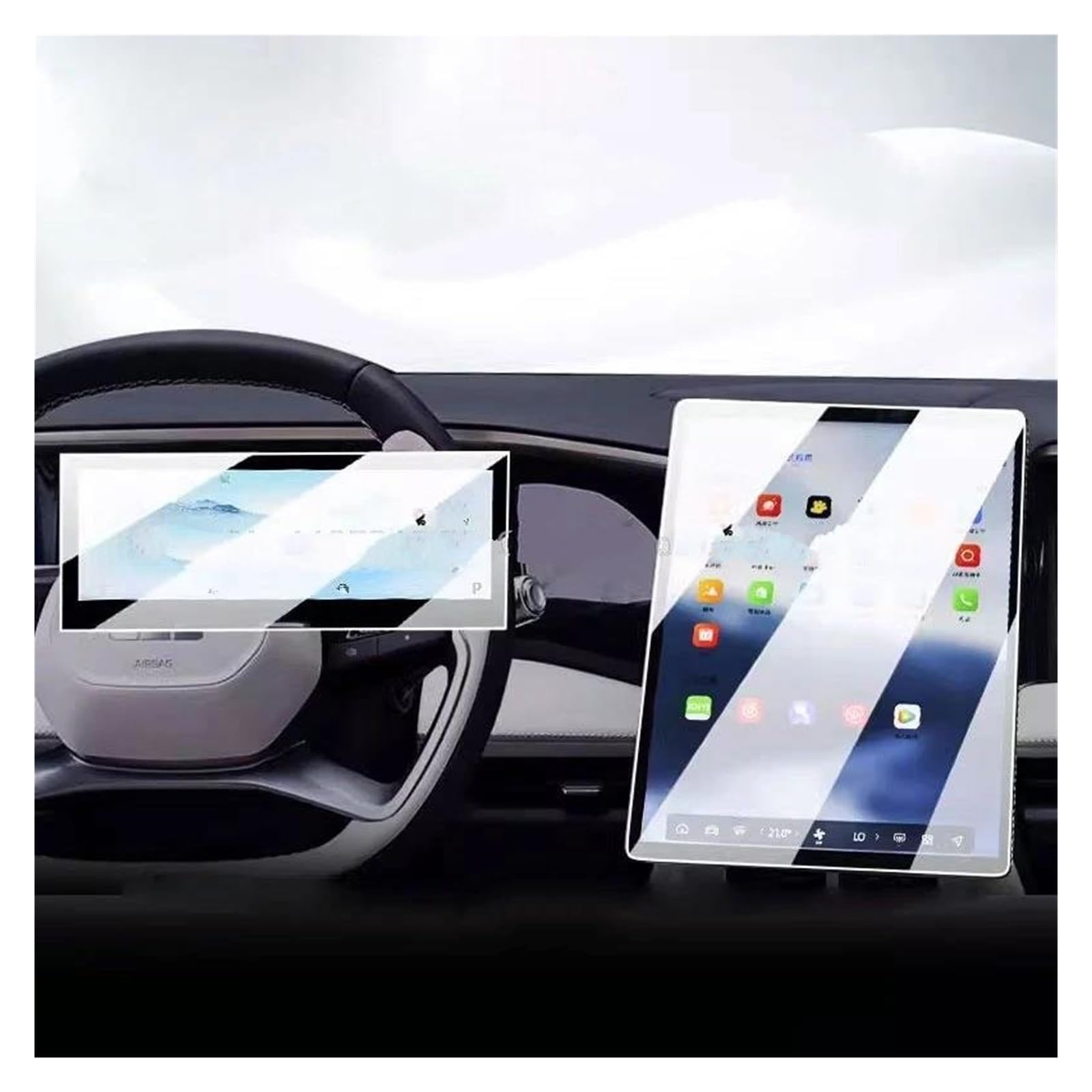 Navigation Schutzfolie Für Geely Für Galaxy L7 2023 2024 Auto GPS Navigation Dashboard Center Anti-Scratch Montage Ausgeglichenes Glas Screen Protector Film Auto Displayschutz von PaCsci