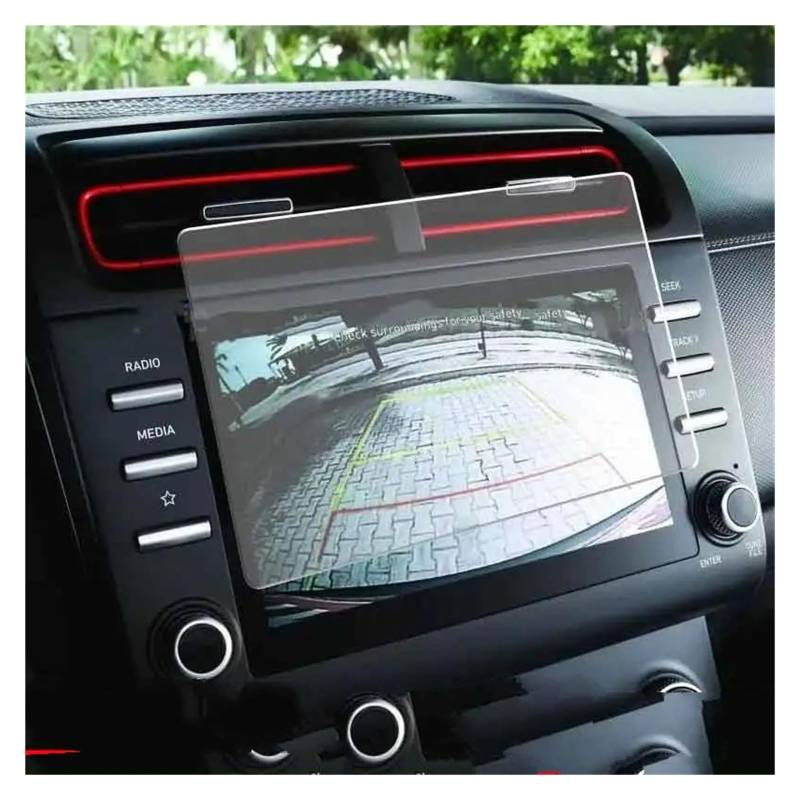 Navigation Schutzfolie Für Hyundai Für Creta 2021 2022 Auto Infotainment GPS Radio Navigation Innen Zubehör Gehärtetem Glas Screen Protector Auto Displayschutz(GPS 8 inch) von PaCsci