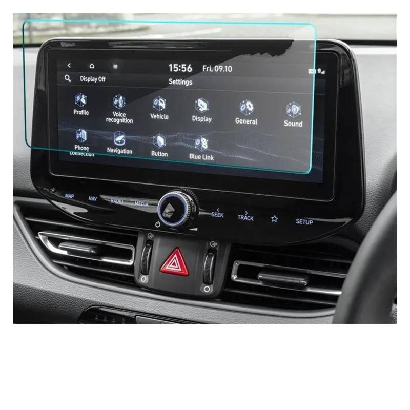 Navigation Schutzfolie Für Hyundai Für I30 PD FL 2020 2021 2022 10,25 Zoll Auto GPS Navigation Gehärtetem Glas Bildschirm Stahl Schutz Film Auto Displayschutz von PaCsci