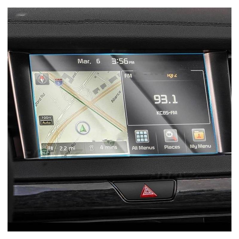 Navigation Schutzfolie Für Kia Für K7 Für Cadenza 2016-2020 Innen Zubehör Auto GPS Navigation Film LCD Bildschirm Gehärtetes Glas Display Schutz 8 Zoll Auto Displayschutz von PaCsci