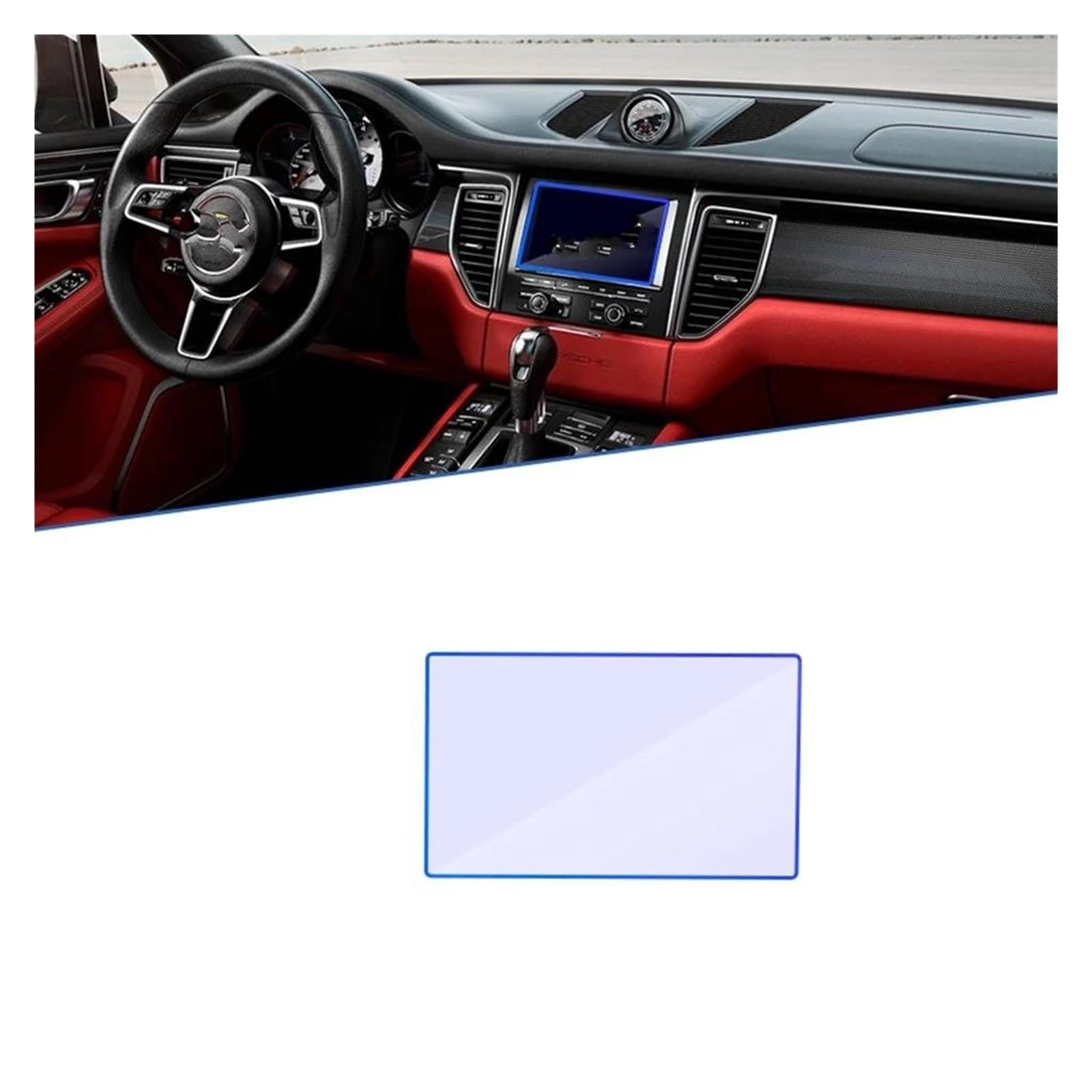 Navigation Schutzfolie Für Macan 2015~2018 MK1 Auto 7 Zoll Navigation GPS Ultradünne Film Touch Full Screen Protector Gehärtetes Glas Zubehör Auto Displayschutz von PaCsci