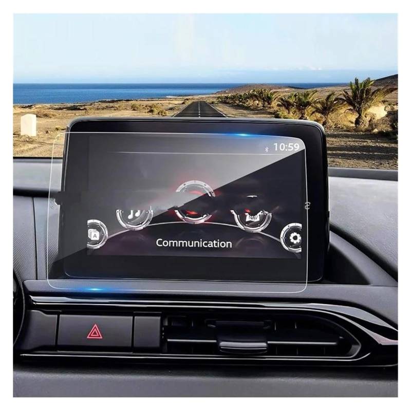 Navigation Schutzfolie Für Mazda Für MX-5 Für MX5 2015-2022 7 Zoll LCD Auto Radio GPS Navigation Innen Zubehör Gehärtetem Glas Screen Protector Film Auto Displayschutz von PaCsci