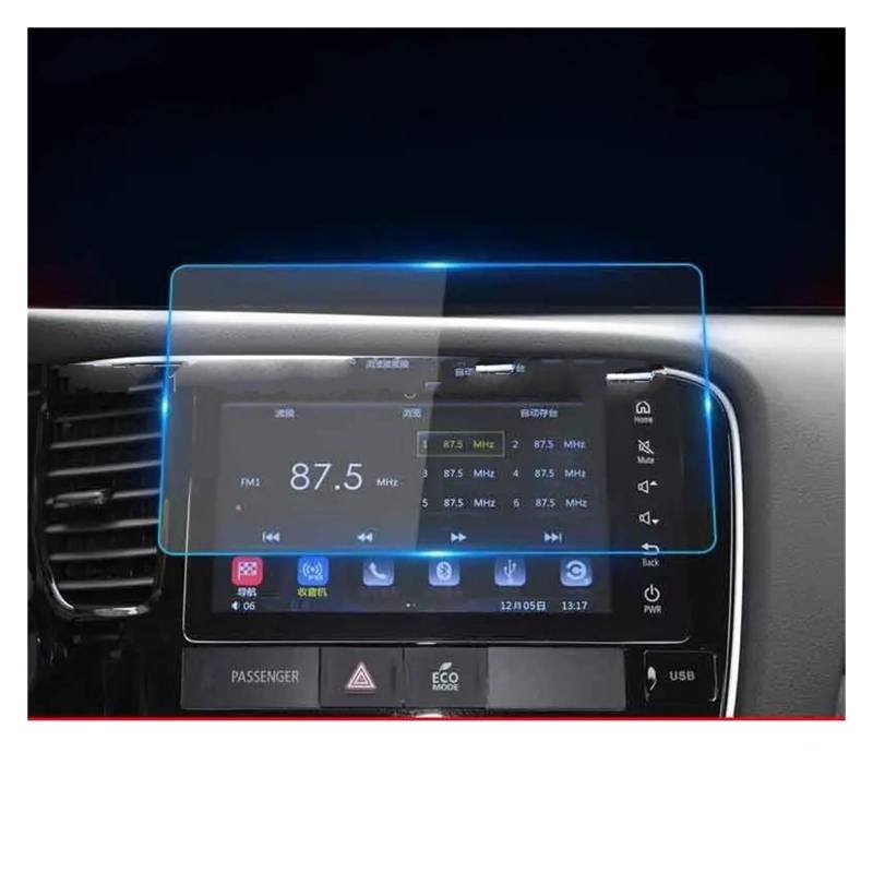 Navigation Schutzfolie Für Mitsubishi Für Outlander Auto Innen 2018-2020 Auto GPS Navigation Anti-Scratch Zubehör Gehärtetes Glas Screen Protector Film Auto Displayschutz von PaCsci