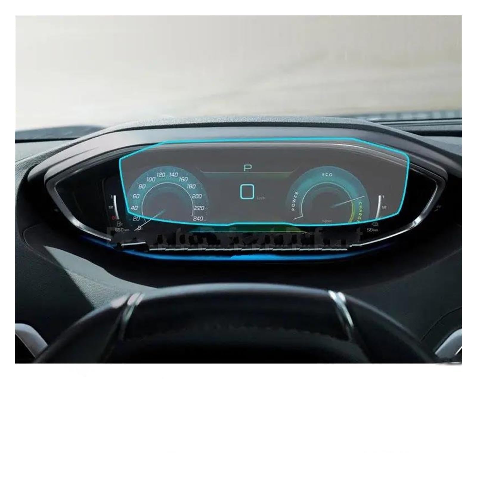 Navigation Schutzfolie Für Peugeot 5008 2021 Zubehör Auto Navigation Gehärtetes Glas LCD Screen Schutz Film Aufkleber Dashboard Schutz Auto Displayschutz(for Instrument) von PaCsci