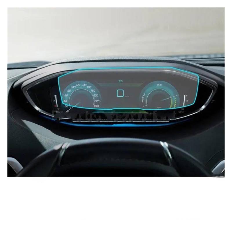 Navigation Schutzfolie Für Peugeot 5008 2021 Zubehör Auto Navigation Gehärtetes Glas LCD Screen Schutz Film Aufkleber Dashboard Schutz Auto Displayschutz(for Instrument) von PaCsci