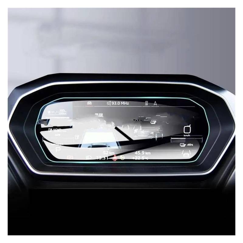 Navigation Schutzfolie Für Q4 E-tron 2022 10,25 Zoll Instrument Auto Innen Anti-Scratch Film Gehärtetes Glas Screen Protector Auto Displayschutz von PaCsci