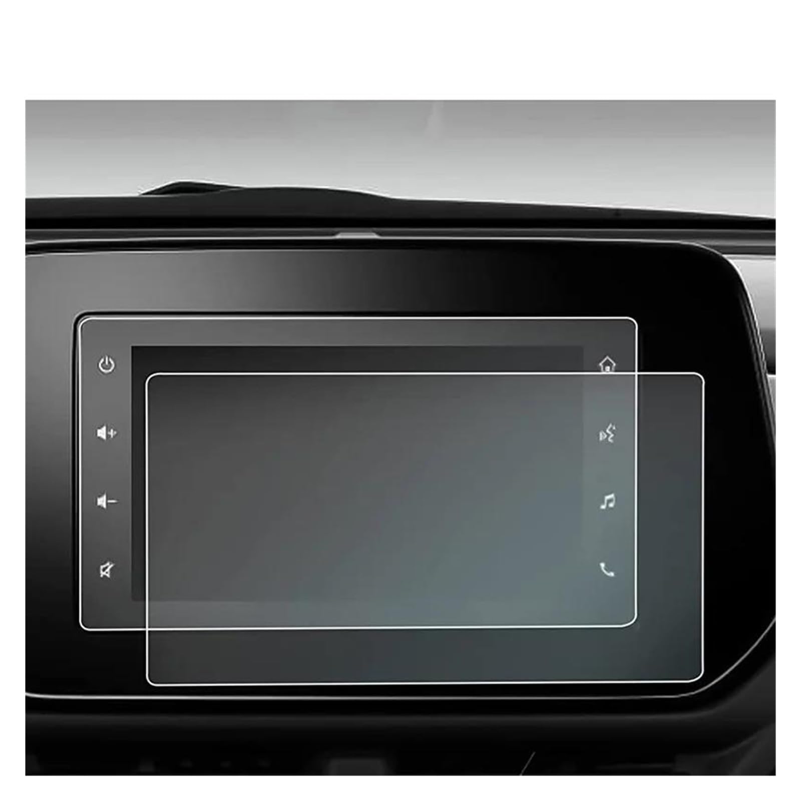 Navigation Schutzfolie Für Suzuki Für S-Kreuz 2022 2023 Auto Radio GPS Navigation Innen Zubehör Gehärtetem Glas Screen Protector Film Auto Displayschutz(7inch) von PaCsci