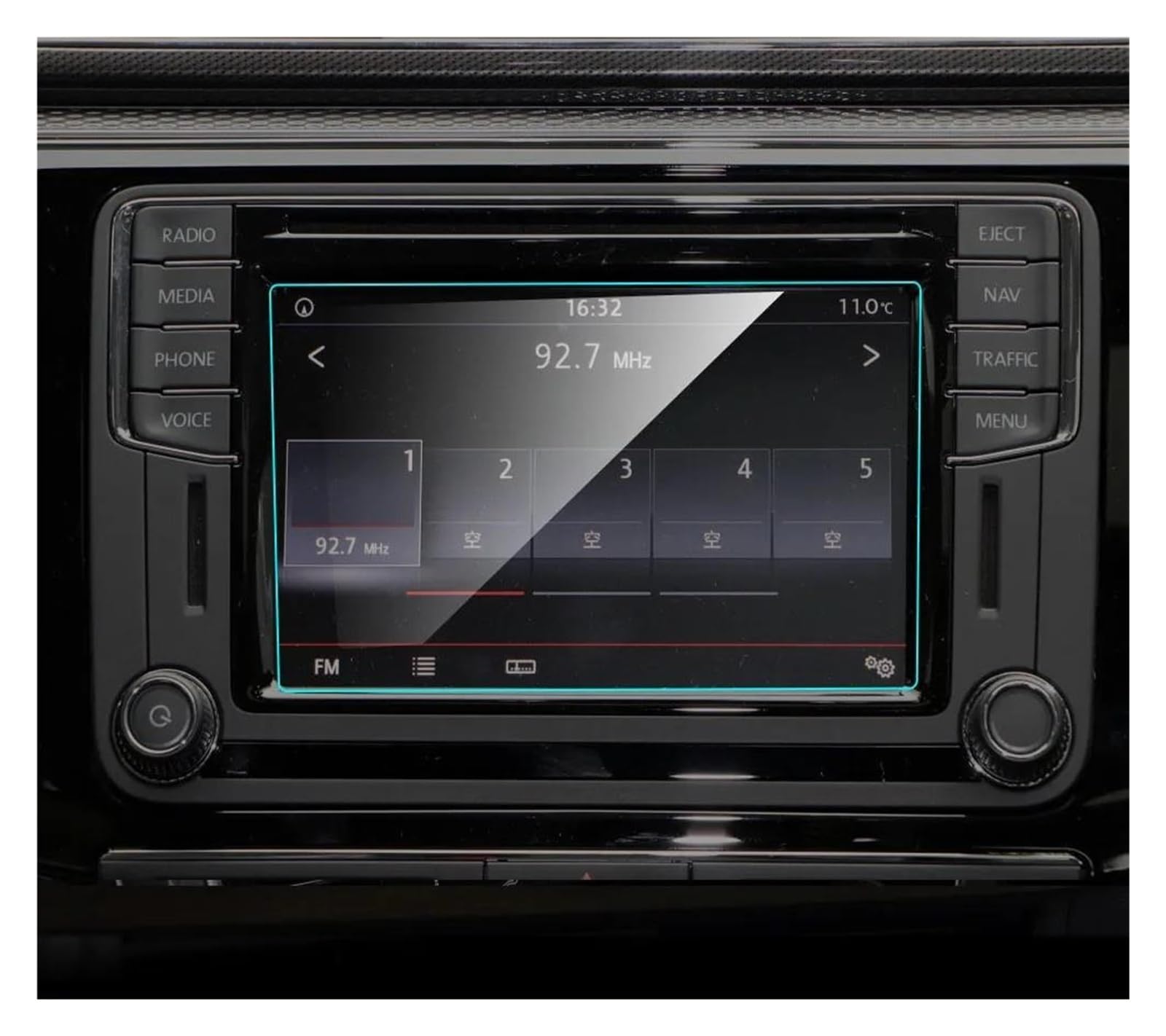 Navigation Schutzfolie Für VW Für Passat B7 B8 GPS Navigation Bildschirm Gehärtetes Glas Schutz Film Auto Auto Zubehör Auto Screen Protector Auto Displayschutz(for B7 c) von PaCsci