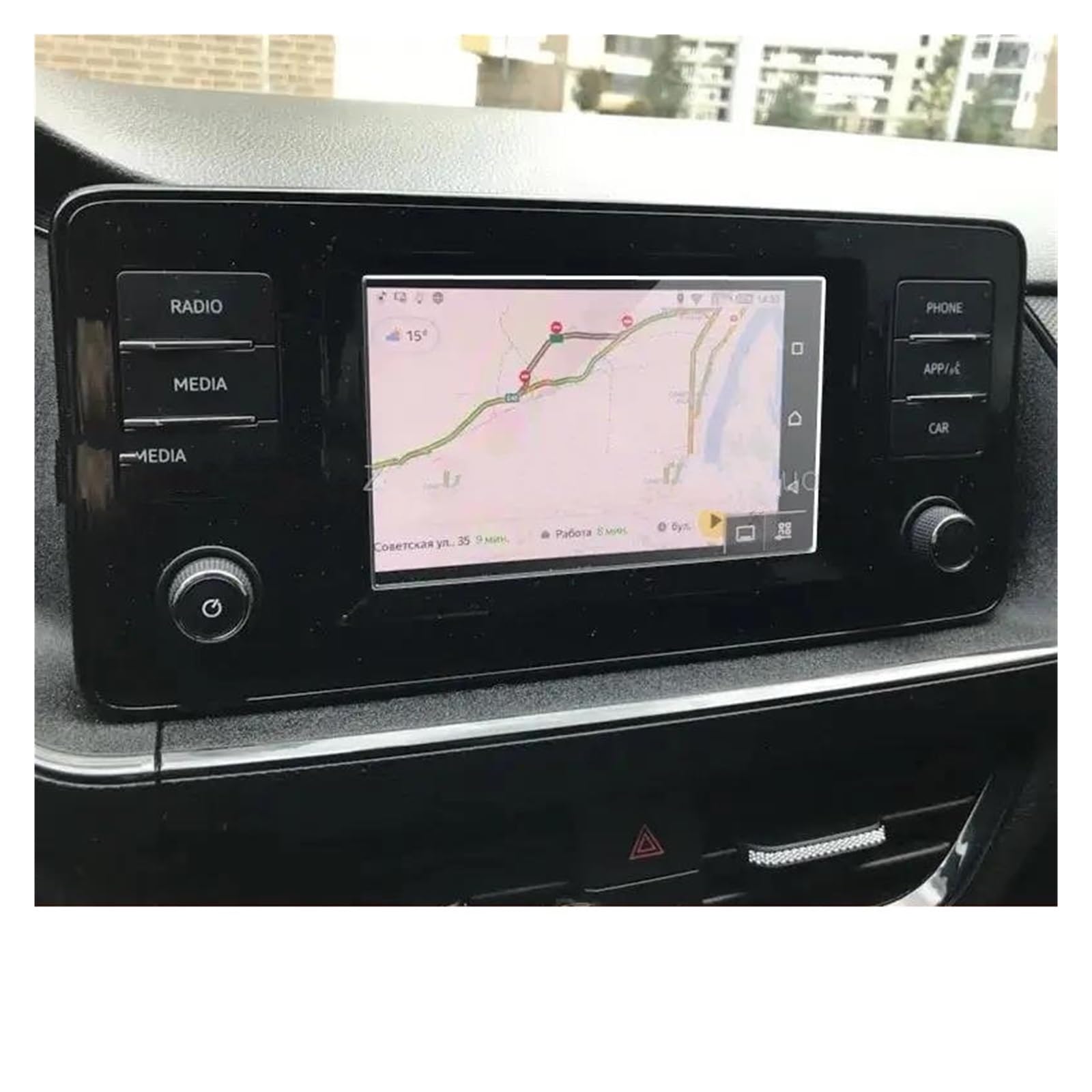 Navigation Schutzfolie Für VW Für Polo Für Liftback 2020 6,5 Zoll Auto Navigation Display Auto Schützen Aufkleber Gehärtetem Glas Screen Protector Auto Displayschutz von PaCsci