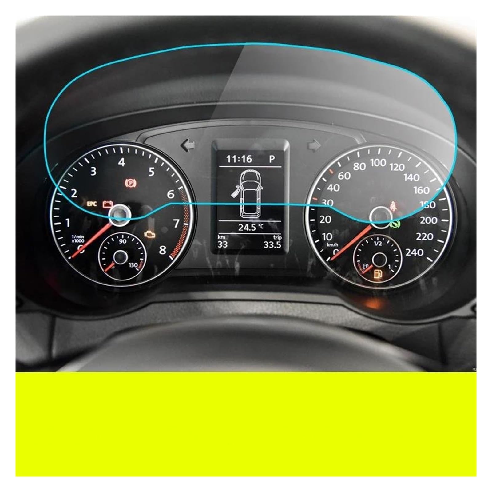 Navigation Schutzfolie Für VW Für Sharan 2012-2018 Instrument Screen Dashboard Schutz Film LCD Bildschirm Film PET Screen Protector Film Auto Displayschutz von PaCsci