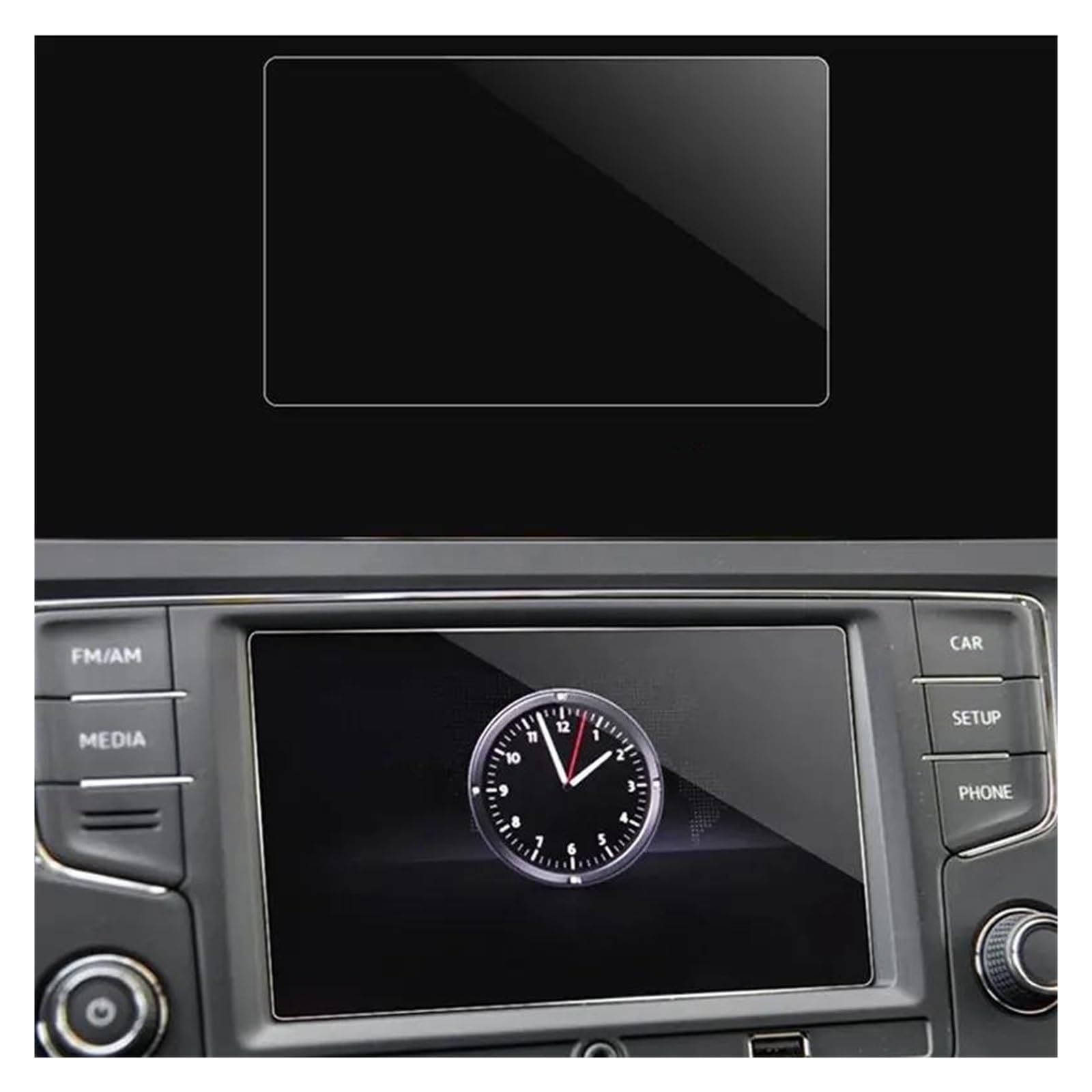 Navigation Schutzfolie Für VW Für Tiguan Mk2 2016 2017 2018 Zubehör Auto GPS Navigation Gehärtetem Glas Screen Protector Stahl Portective Film Auto Displayschutz(6.5 inch) von PaCsci