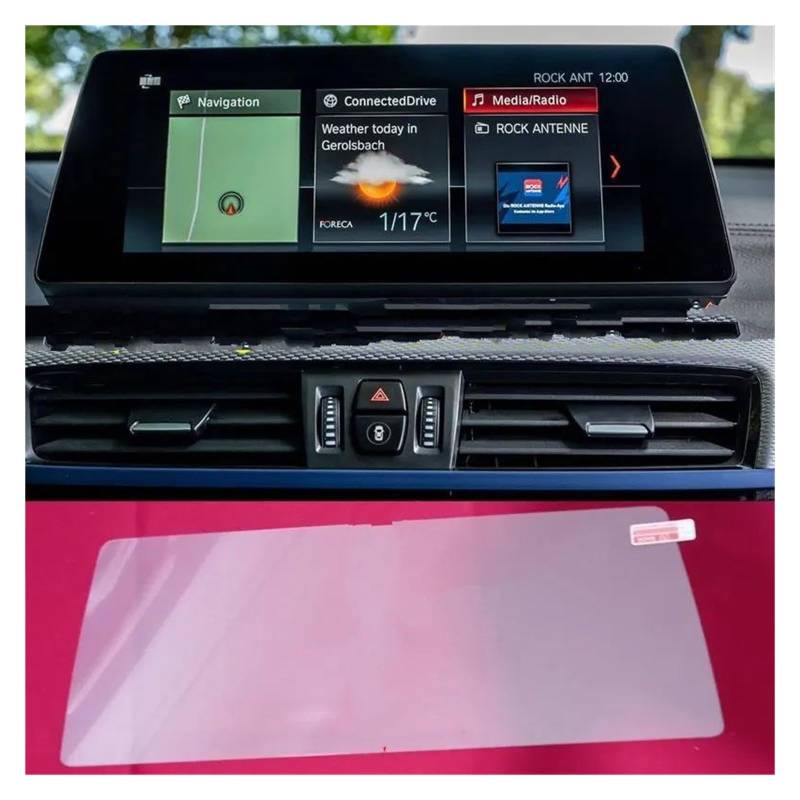 Navigation Schutzfolie Für X1 F48 2020 10,25 Zoll Auto Navigation Screen Protector Zentrale Steuerung Display-schutzfolie Gehärtetes Glas Auto Displayschutz(10.25inch) von PaCsci