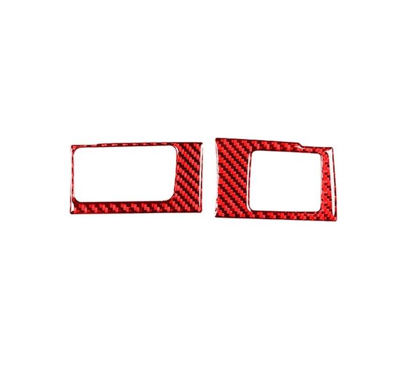 Schalttafelabdeckung Trims Für CRV 2007-2011 Lenkrad Panel Dekorative Abdeckung Trim Auto Carbon Faser Aufkleber Panel Schutz Rahmen Trim Aufkleber(Red Sticker B) von PaCsci