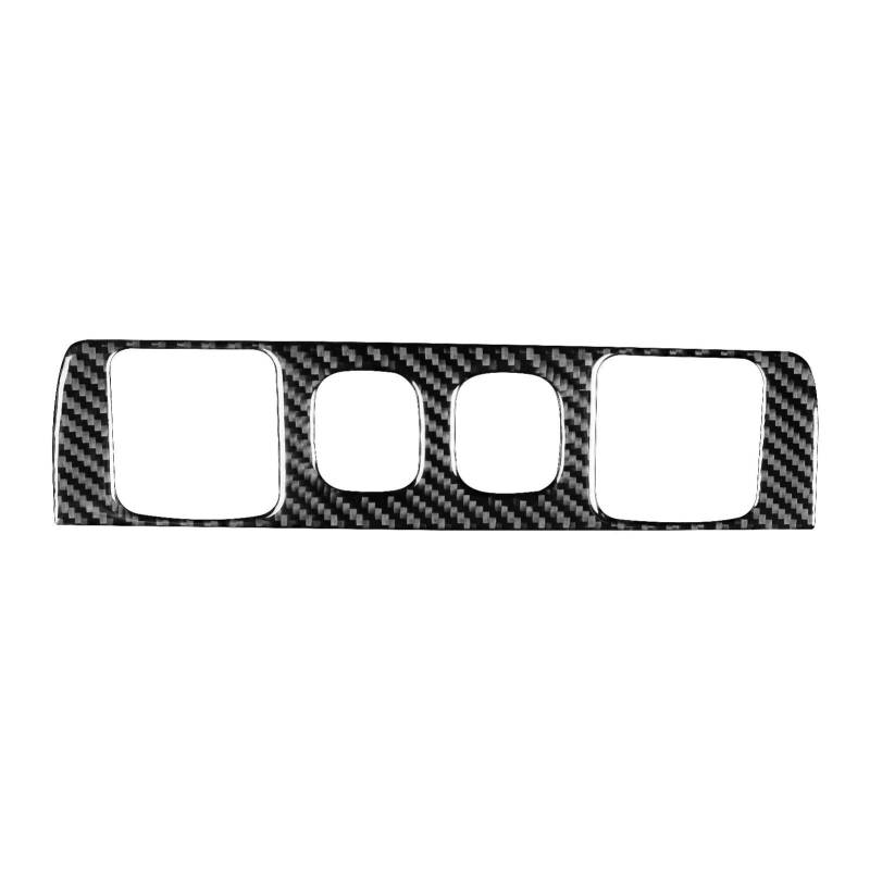 Schalttafelabdeckung Trims Für Chevrolet Für Silverado 1500 Für GMC Für Sierra 1500 14-18 Carbon Fiber USB Port Lagerung Box Tasse Halter Panel Anzüge Panel Schutz Rahmen Trim Aufkleber(Black2) von PaCsci