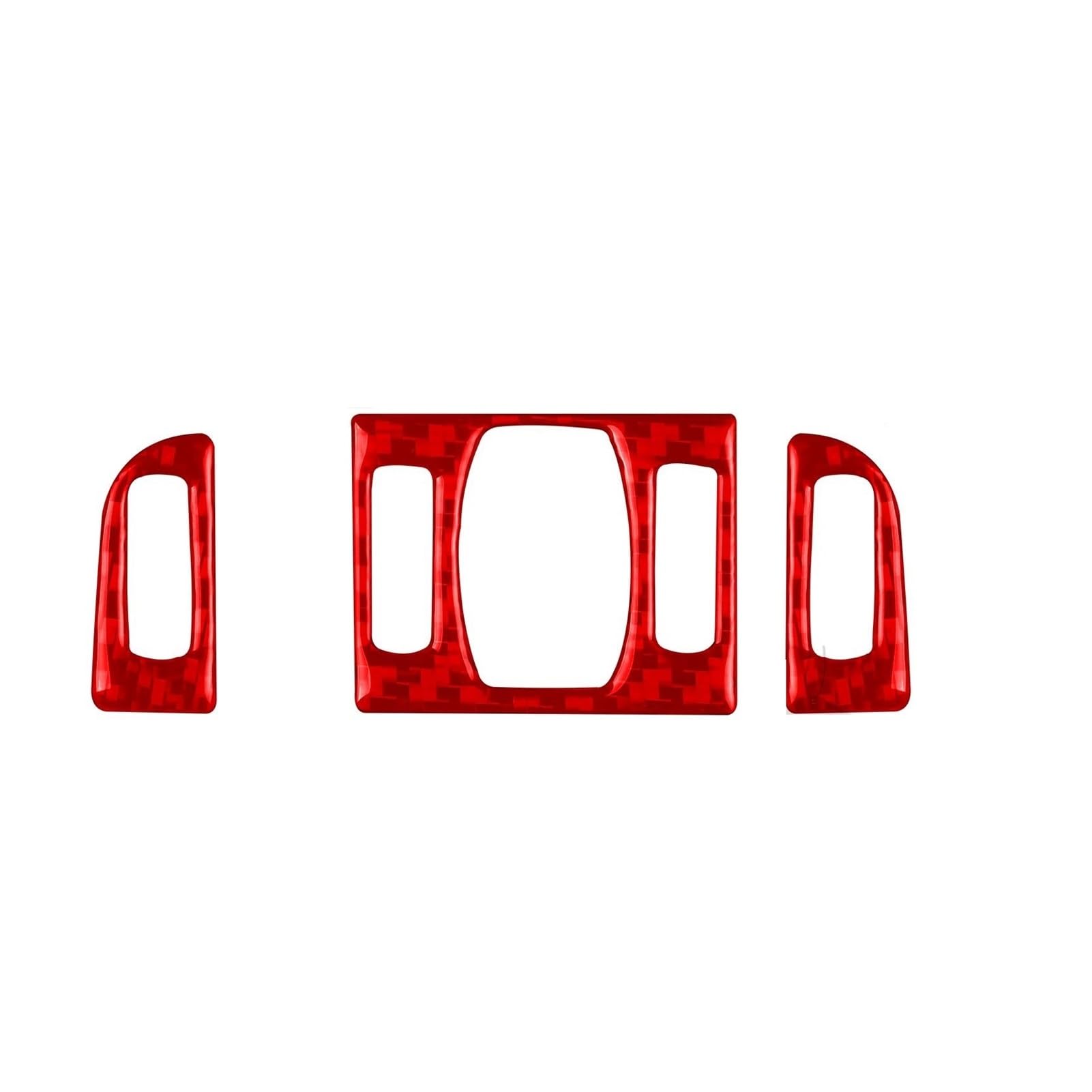 Schalttafelabdeckung Trims Für F01 7 Serie 2009-2014 Center Air Outlet Abdeckung Carbon Faser Aufkleber Auto Innen Panel Schutz Rahmen Trim Aufkleber(Red) von PaCsci