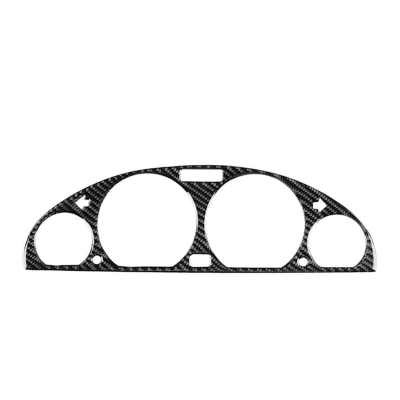 Schalttafelabdeckung Trims Für M3 E46 1998-2005 Auto Carbon Fiber Center Instrument Panel Dekorative Rahmen Panel Abdeckung Trim Aufkleber Panel Schutz Rahmen Trim Aufkleber(Schwarz) von PaCsci