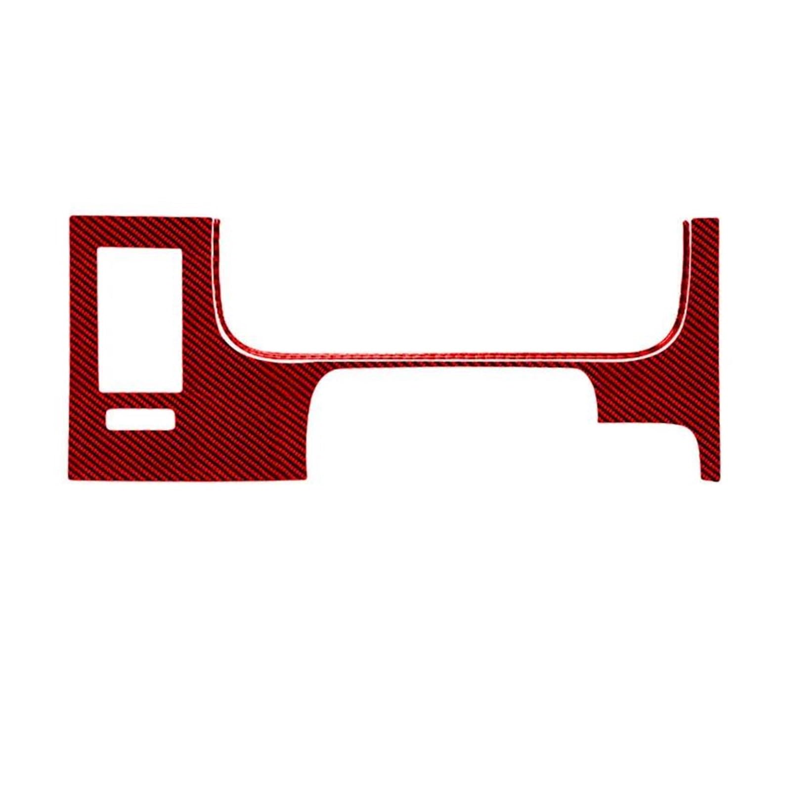 Schalttafelabdeckung Trims Für Mazda Für CX-9 2010-2015 Carbon Fiber Auto Fahrerseite Air Vent Abdeckung Aufkleber Innen Trim Zubehör Panel Schutz Rahmen Trim Aufkleber(Red Carbon Fiber) von PaCsci