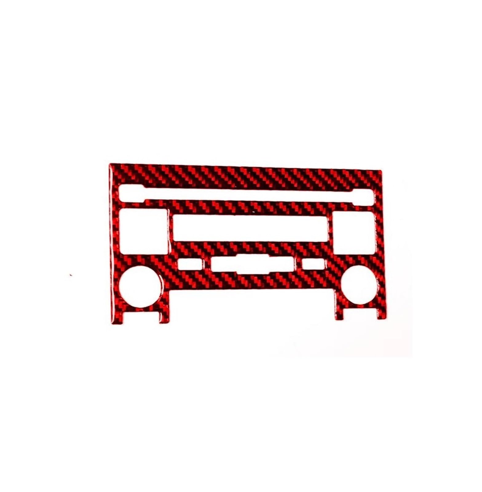 Schalttafelabdeckung Trims Für Subaru Für Forester 2005-2008 Radio Control Panel Dekorative Zubehör Carbon Fiber Innen Moulding Panel Schutz Rahmen Trim Aufkleber(Red Style B) von PaCsci