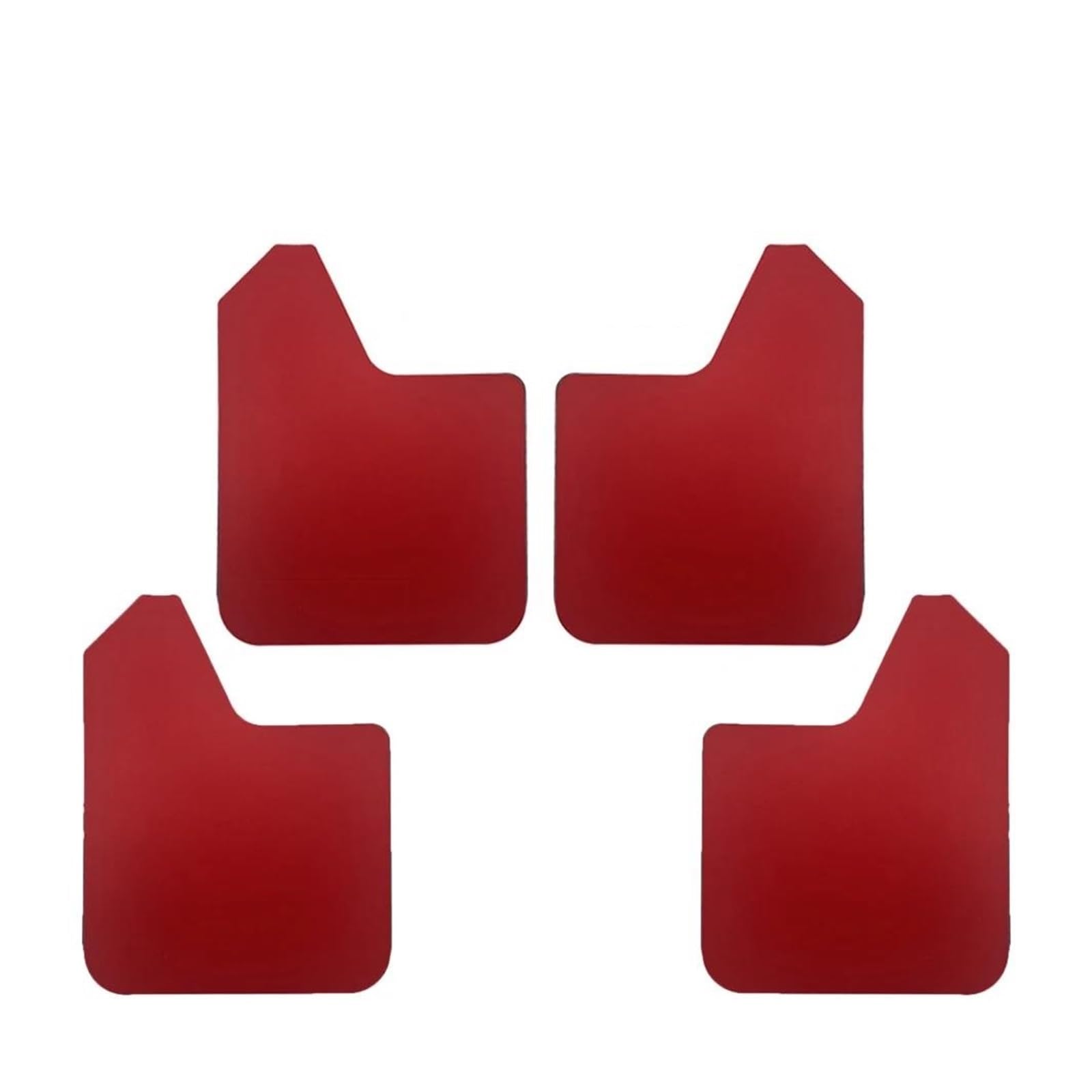 Schmutzfänger Für Auto Pickup SUV Van LKW Universal Schmutzfänger Schmutzfänger Splash Guards Kotflügel Vorne Hinten Kotflügel(4pcs red) von PaCsci