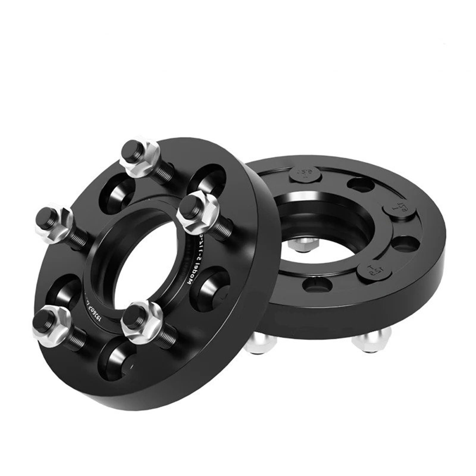 Spurverbreiterungen Für Cadillac Für CT4 2020-2023 5x115 CB70.3mm M12x1.5 Hub Centric Schwarz Geschmiedet Rad Spacer Flansch Plate15/20/25/30/35mm 2/4 Stücke Flansch-Radnaben-Distanzstück(2pcs 30mm) von PaCsci