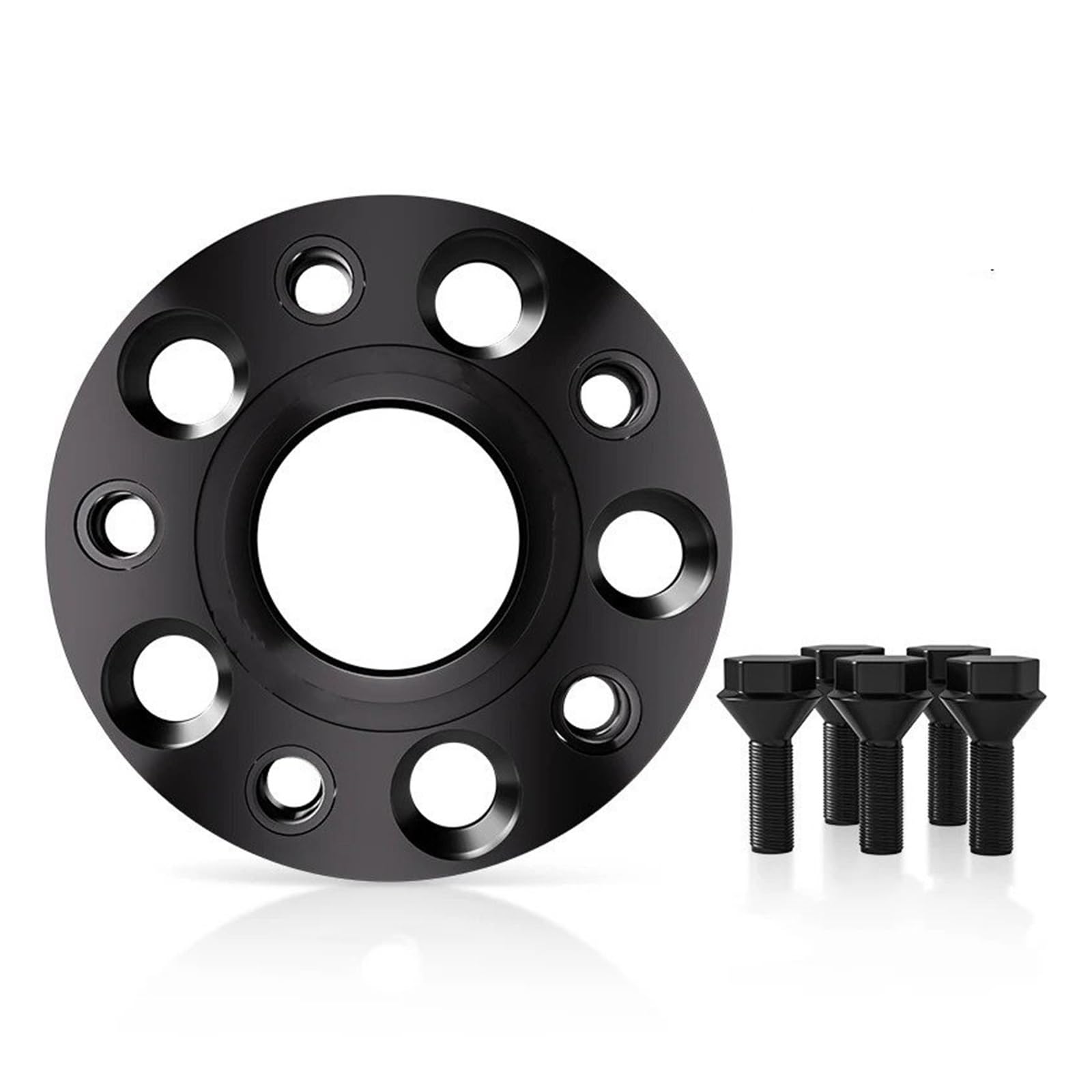 Spurverbreiterungen Für Ford Für F 150 2013-2024 6X13 5 87,1 M14X 1,5 Hub Centric Schwarz Geschmiedet Rad Spacer Flansch Platte 15/20/25/30/35mm 2/4 Stücke Flansch-Radnaben-Distanzstück(4pcs 30mm) von PaCsci