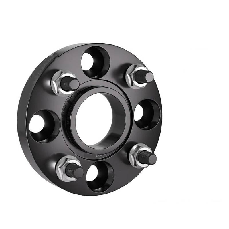 Spurverbreiterungen Für Nissan Für Sunny 2009-2023 4x100 CB60.1mm M12x1.25 Hub Centric Schwarz Geschmiedet Rad Spacer Flansch Plate15/20/25/30/35mm 2/4 Stücke Flansch-Radnaben-Distanzstück(2pcs 25mm) von PaCsci