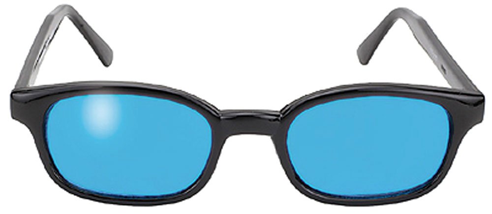 pacific coast original kd's biker sunglasses (black frame/turquoise lens) von KD's