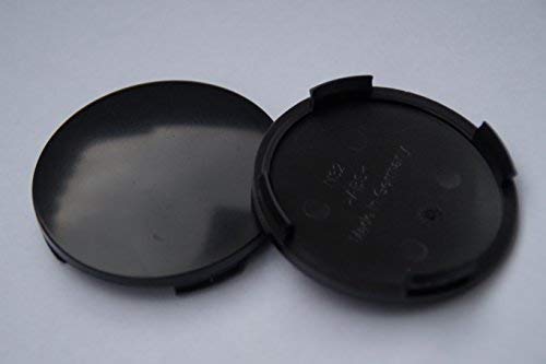 Pannenklöpper N 32 schwarz Nabenkappen Felgendeckel 64 mm Rial Alutec 4 St. von Pannenklöpper