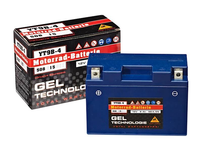 Panther GEL Batterie 12V 8Ah YT9-B4 Motorradbatterie DIN 50815 Yamaha YZF-R6 von Panther