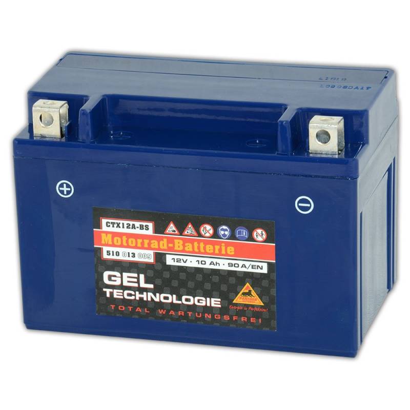 Panther Motorradbatterie Gel 12V 10Ah 51013 YTX12A-BS von Panther