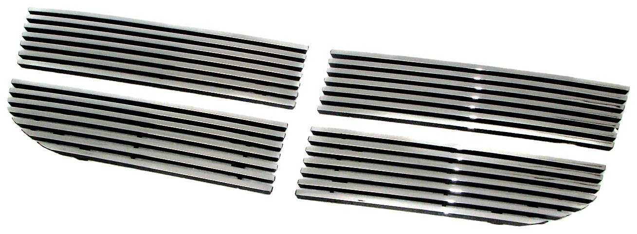 Paramount Restyling 32-1133 Overlay Billet Kühlergrill mit 8mm horizontalen Stangen, 4-teilig von Paramount Automotive