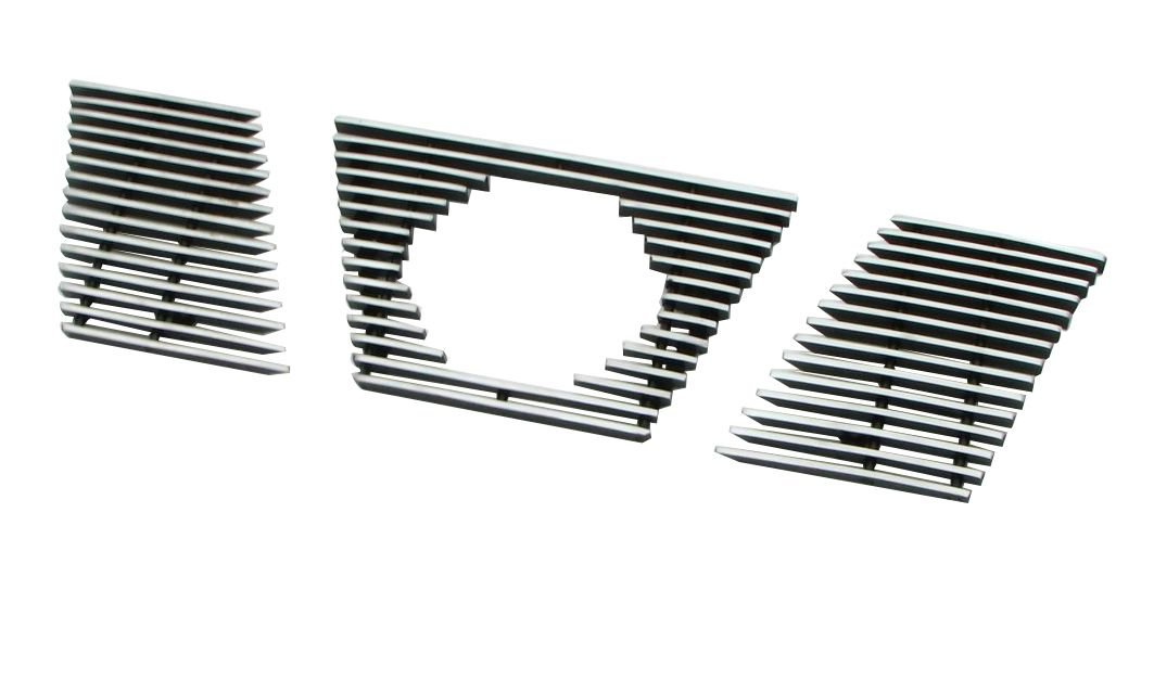 Paramount Restyling 34-0109 Overlay Billet Kühlergrill mit 4mm horizontalen Stangen, 3-teilig von Paramount Automotive