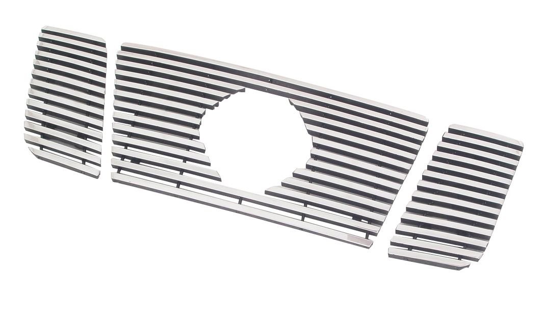 Paramount Restyling 34-1101 Overlay Billet Grille with 8mm Horizontal Bars, 3-teilig von Paramount Automotive