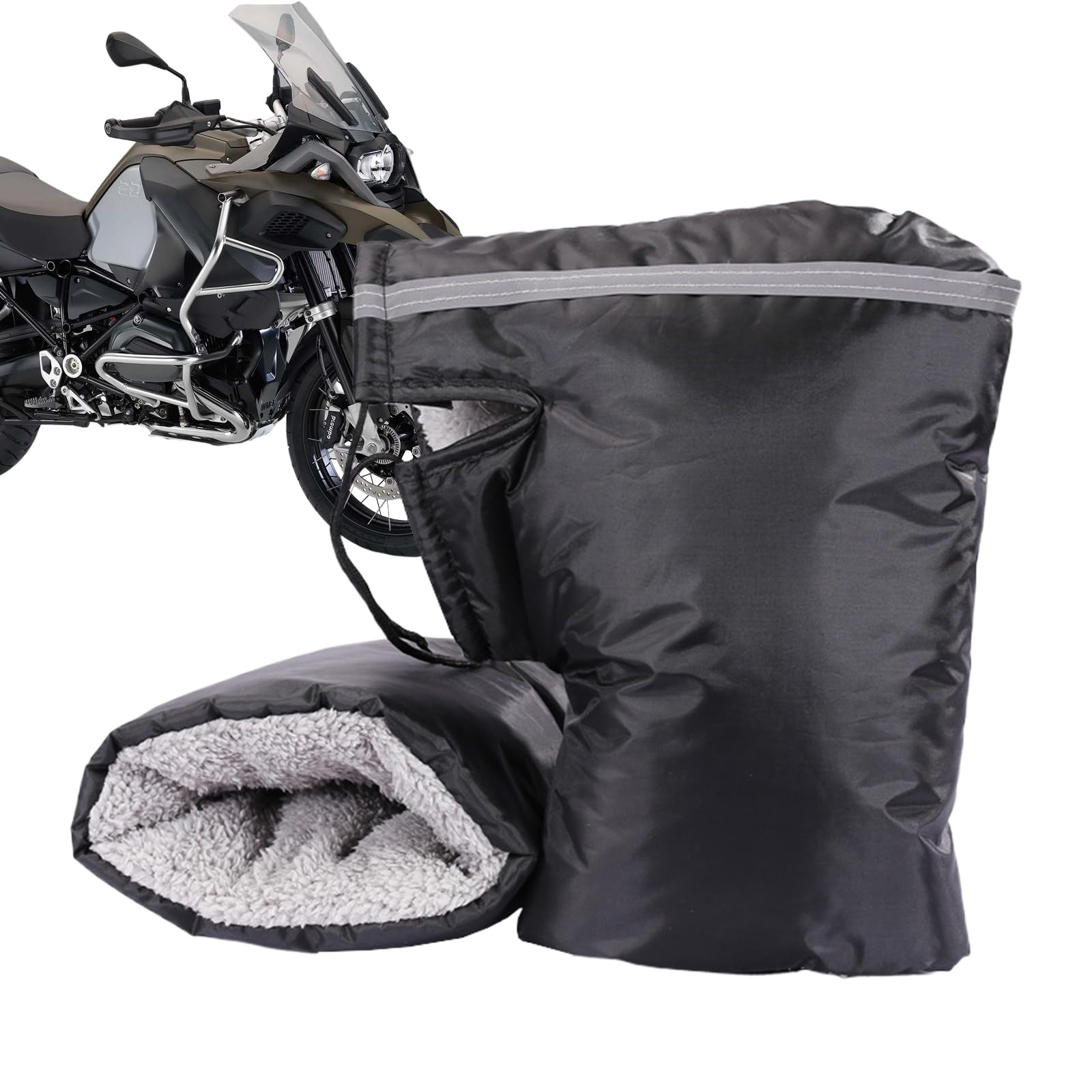 Motorrad-Lenker-Muffs Winddicht Wasserdicht Motorrad Griff Lenker Handschuhe Winter Dicke Motorrad Handwärmer Fäustlinge für Motorräder Roller Parfaour von Parfaour