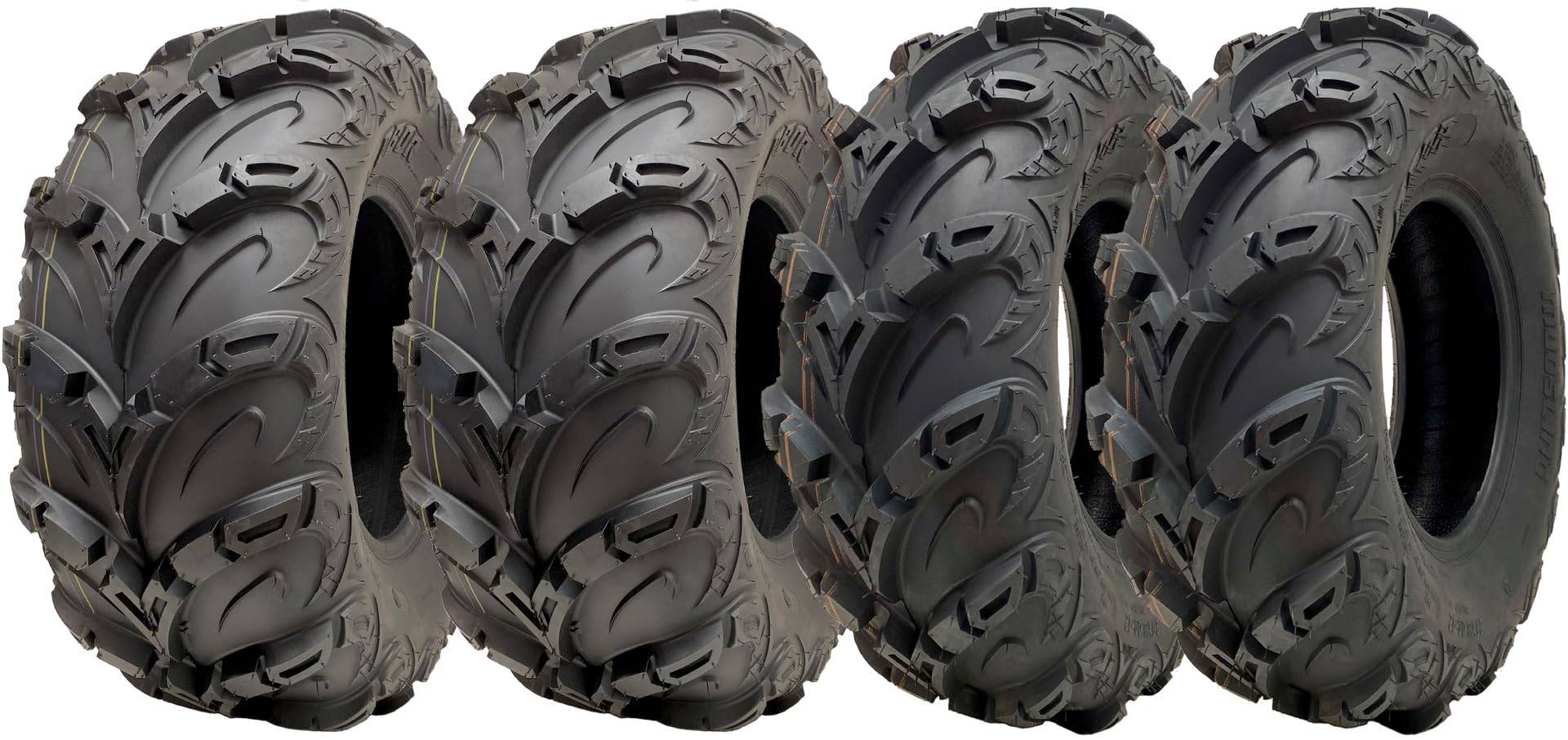 25x10.00-12 & 25x8.00-12 ATV Quad Reifen OBOR Mudsling Road Legal (2er & 2er Set) von Parnells